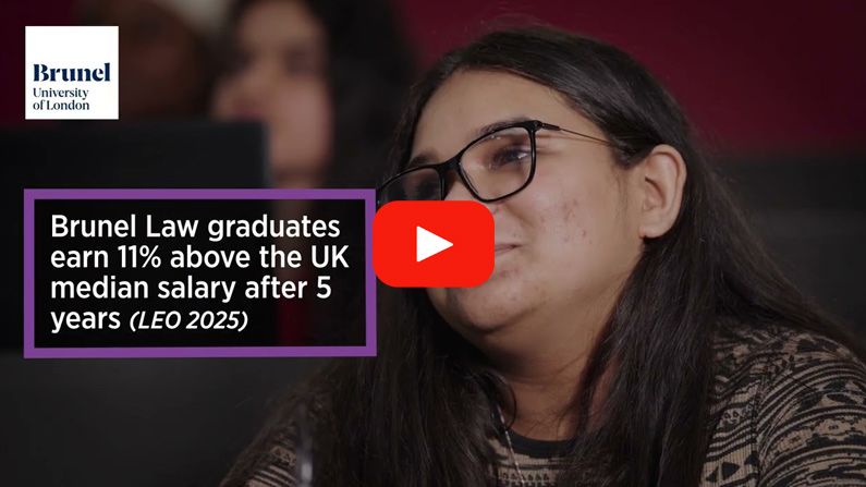 Play Video - Law Degree at Brunel University of London Pathway College