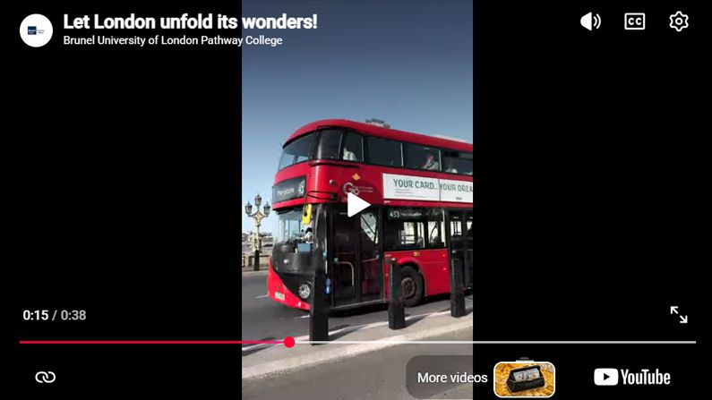 Play Video - Let London unfold its wonders!
