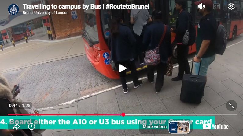 Play Video - Travelling to campus by Bus 