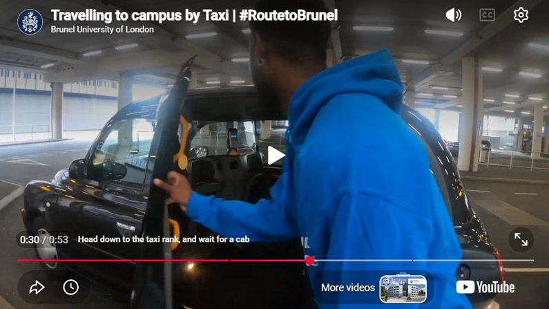 Play Video - Travelling to campus by Taxi